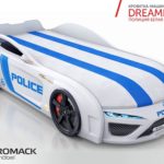 Кровать машина Dreamer-M Police белая