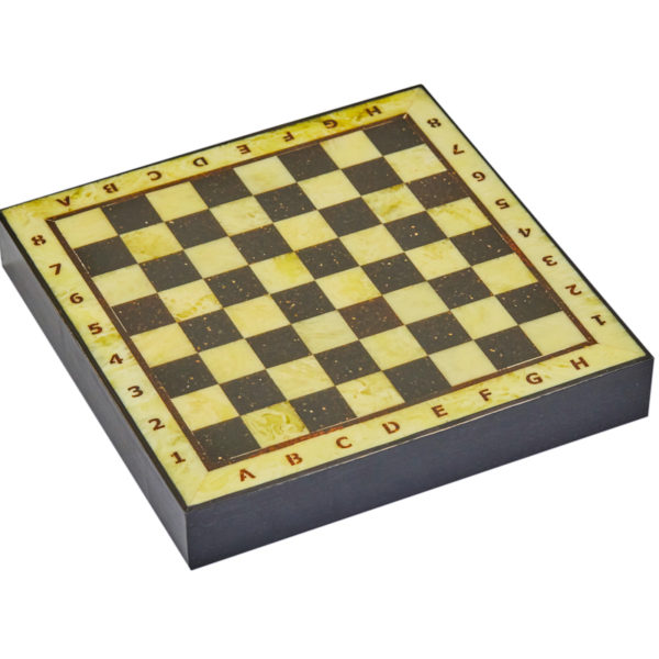 Шахматная коробка с доской малая (дуб) 25*25