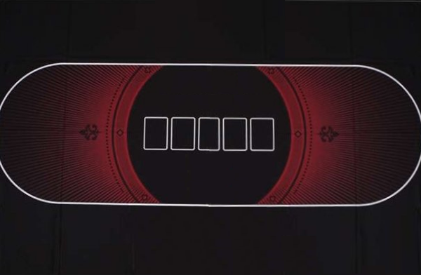 Сукно для покера черно-красное (180х90х02см) Partida