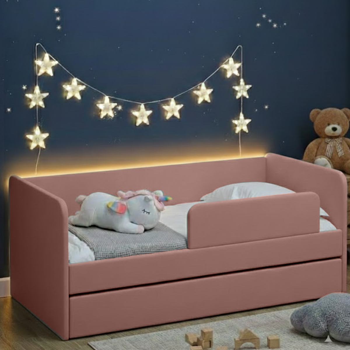 Romack Molly Romack Molly 180×80 роза бортик, ящик для белья